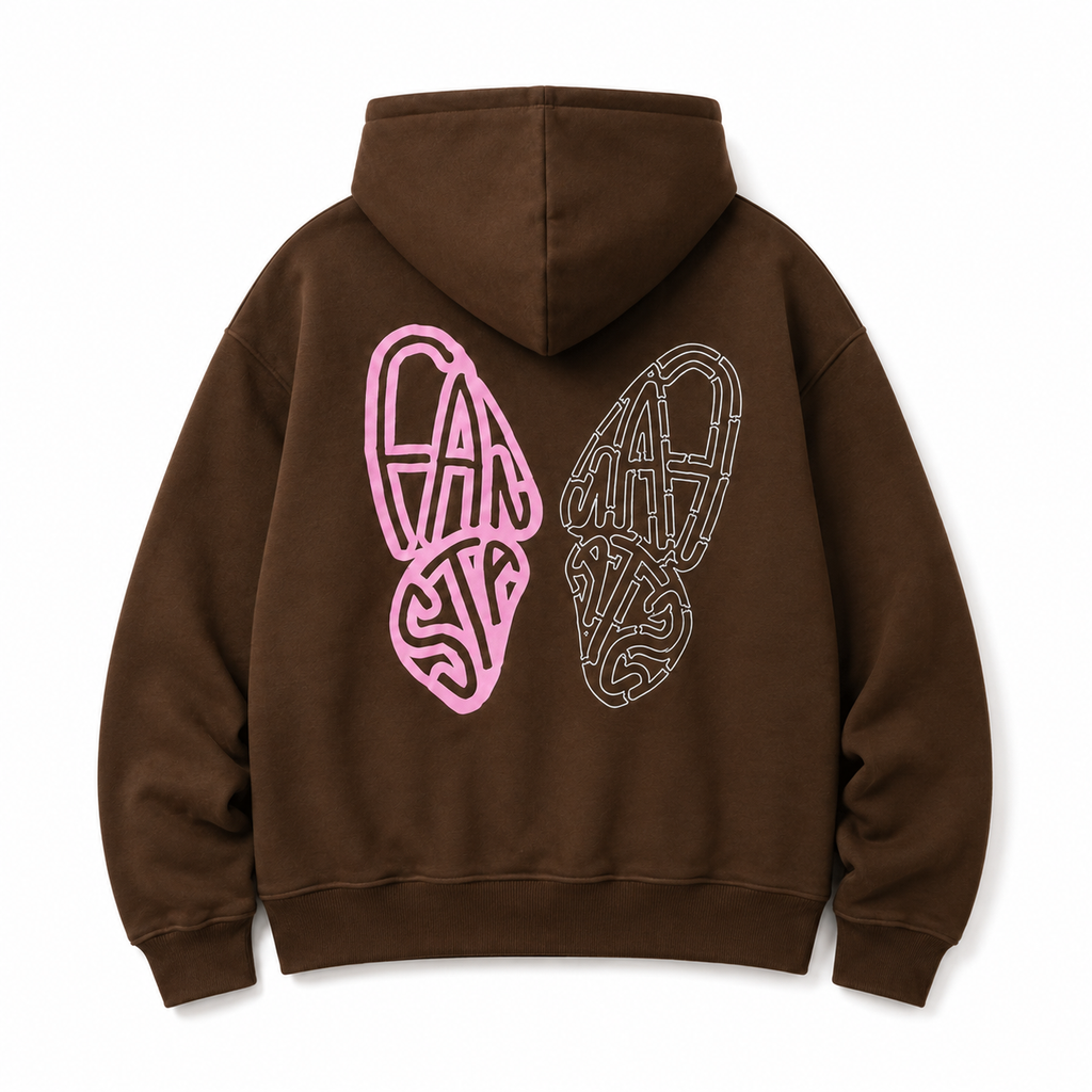 BROWN BUTTERFLY HOODIE