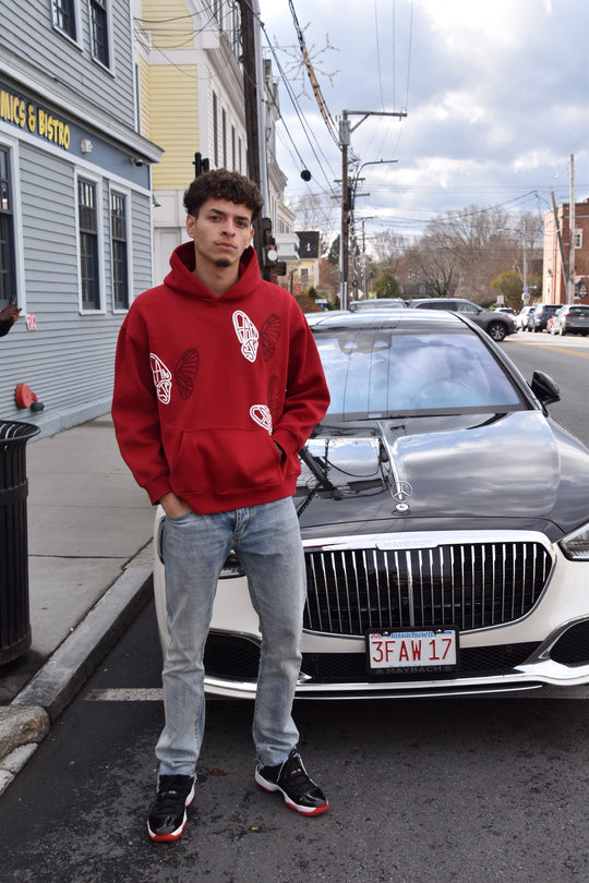 RED BUTTERFLY HOODIE