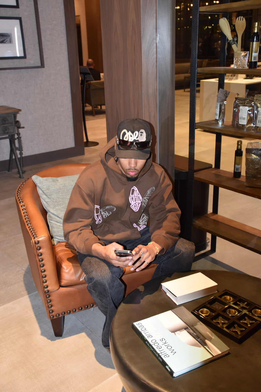 BROWN BUTTERFLY HOODIE