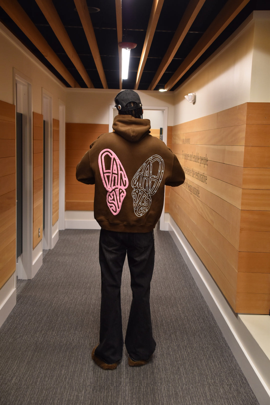 BROWN BUTTERFLY HOODIE