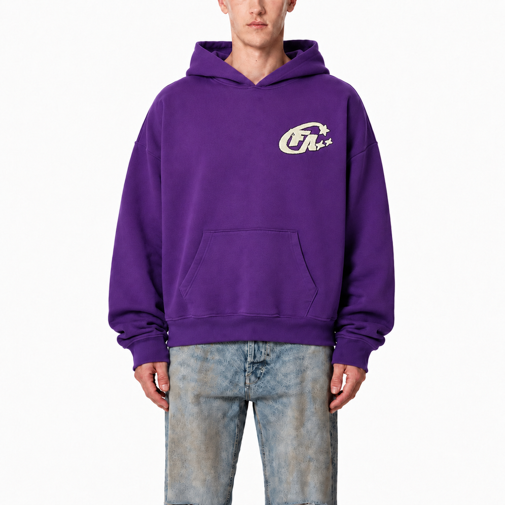 PURPLE FANSTA STAR HOODIE