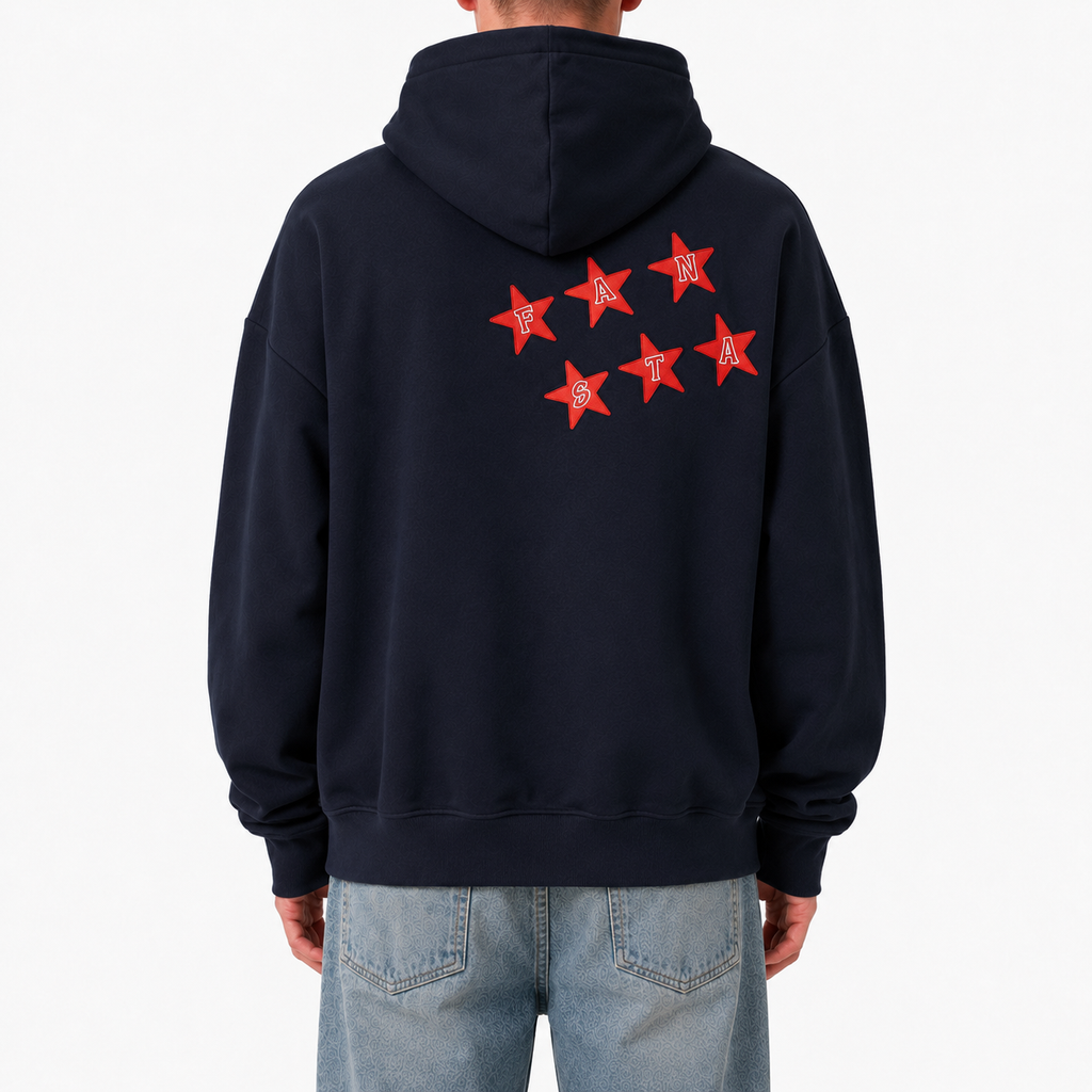 MIDNIGHT FANSTA STAR HOODIE
