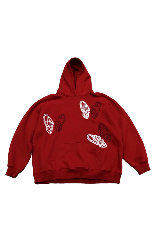RED BUTTERFLY HOODIE