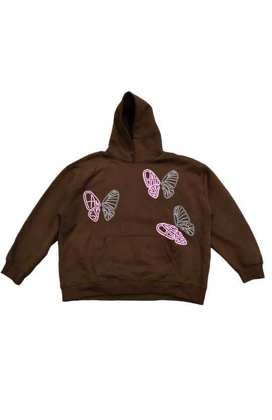 BROWN BUTTERFLY HOODIE