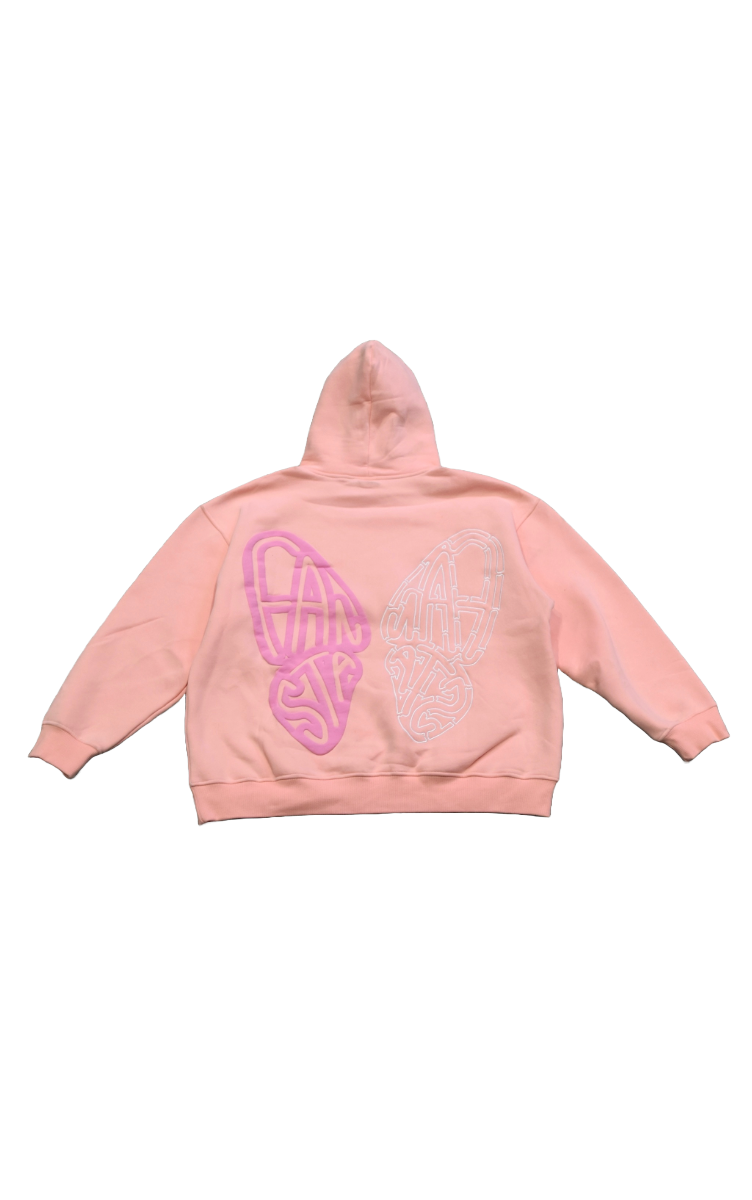 PINK BUTTERFLY HOODIE