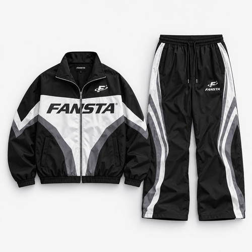 Black Chevron Nylon Track Set - Fansta