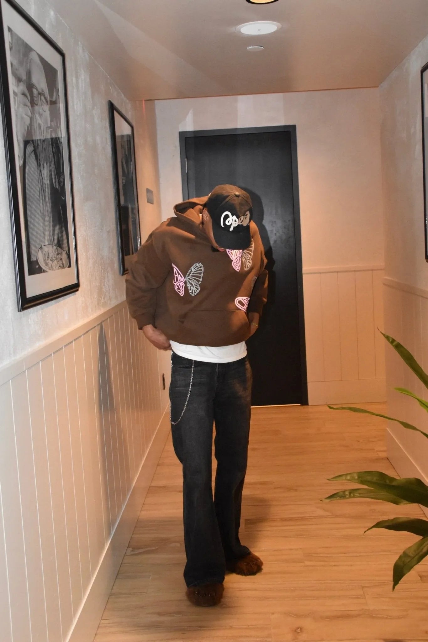 BROWN BUTTERFLY HOODIE - Fansta