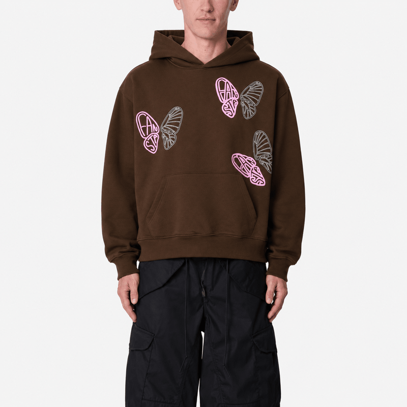 BROWN BUTTERFLY HOODIE - Fansta