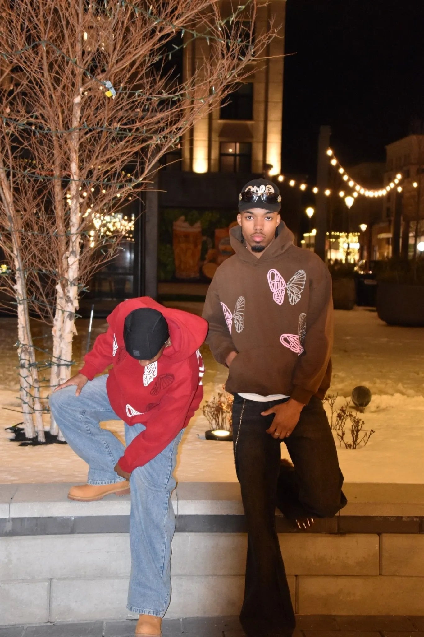 BROWN BUTTERFLY HOODIE - Fansta