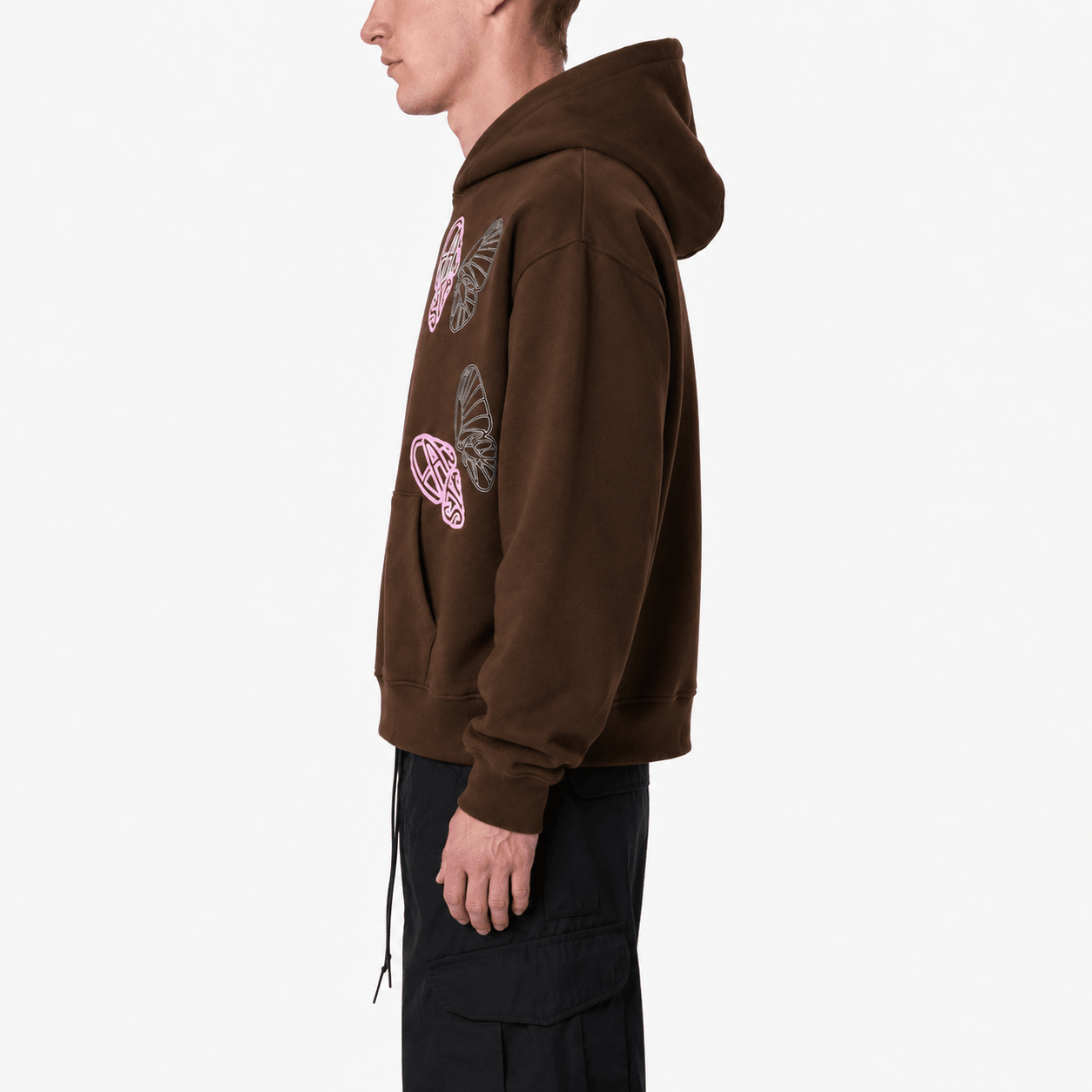 BROWN BUTTERFLY HOODIE - Fansta