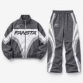 Grey Chevron Nylon Track Set - Fansta