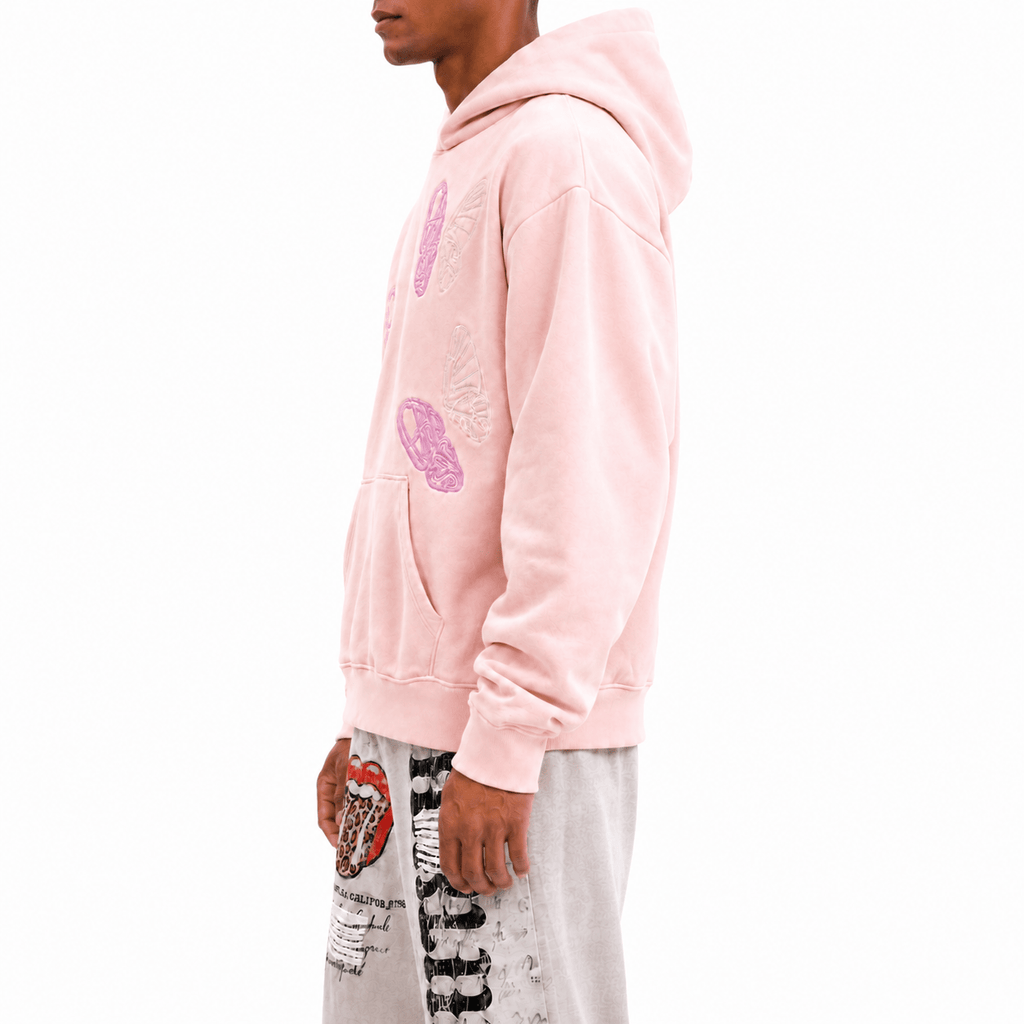 PINK BUTTERFLY HOODIE - Fansta