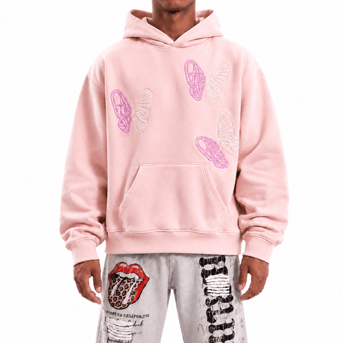 PINK BUTTERFLY HOODIE - Fansta