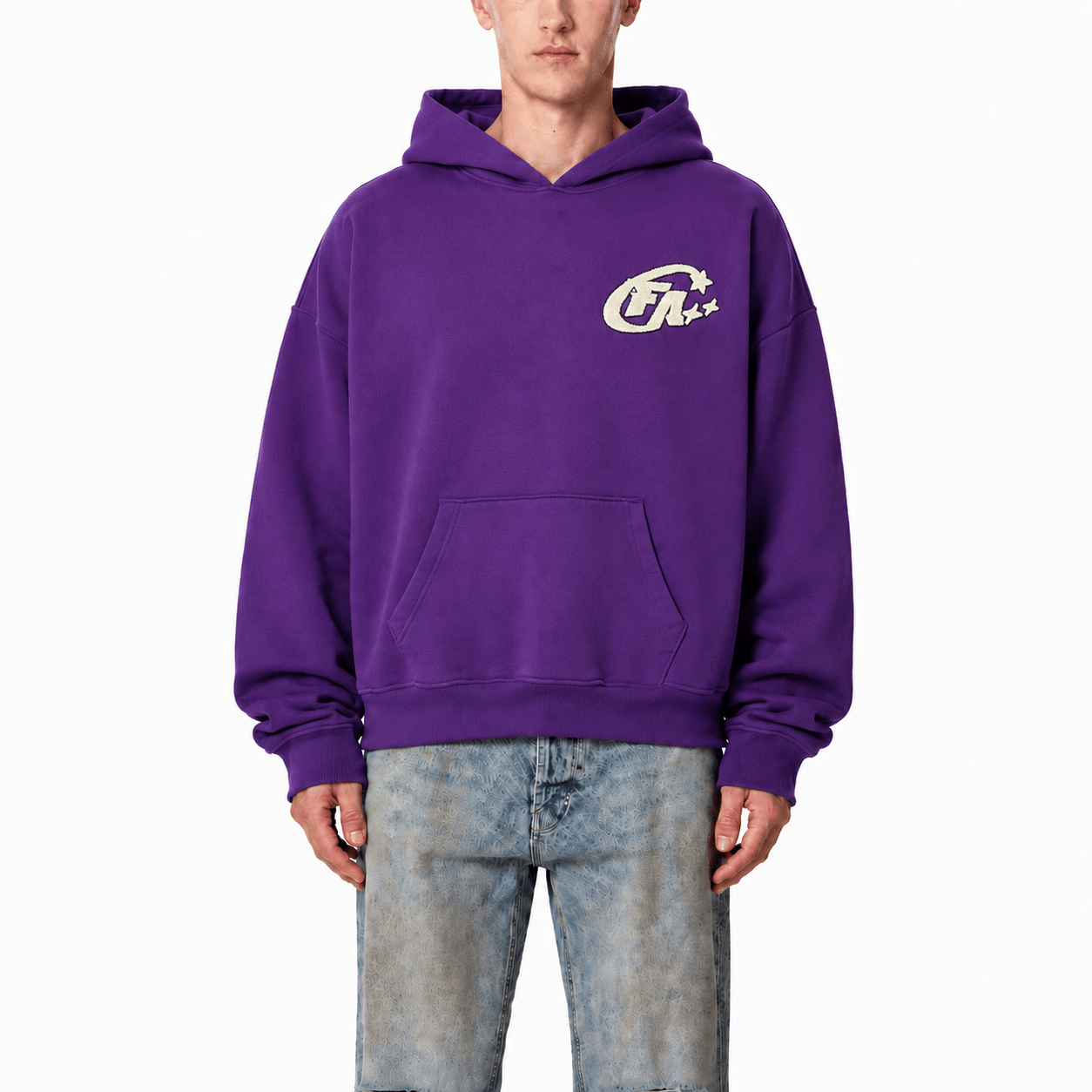 PURPLE FANSTA STAR HOODIE - Fansta