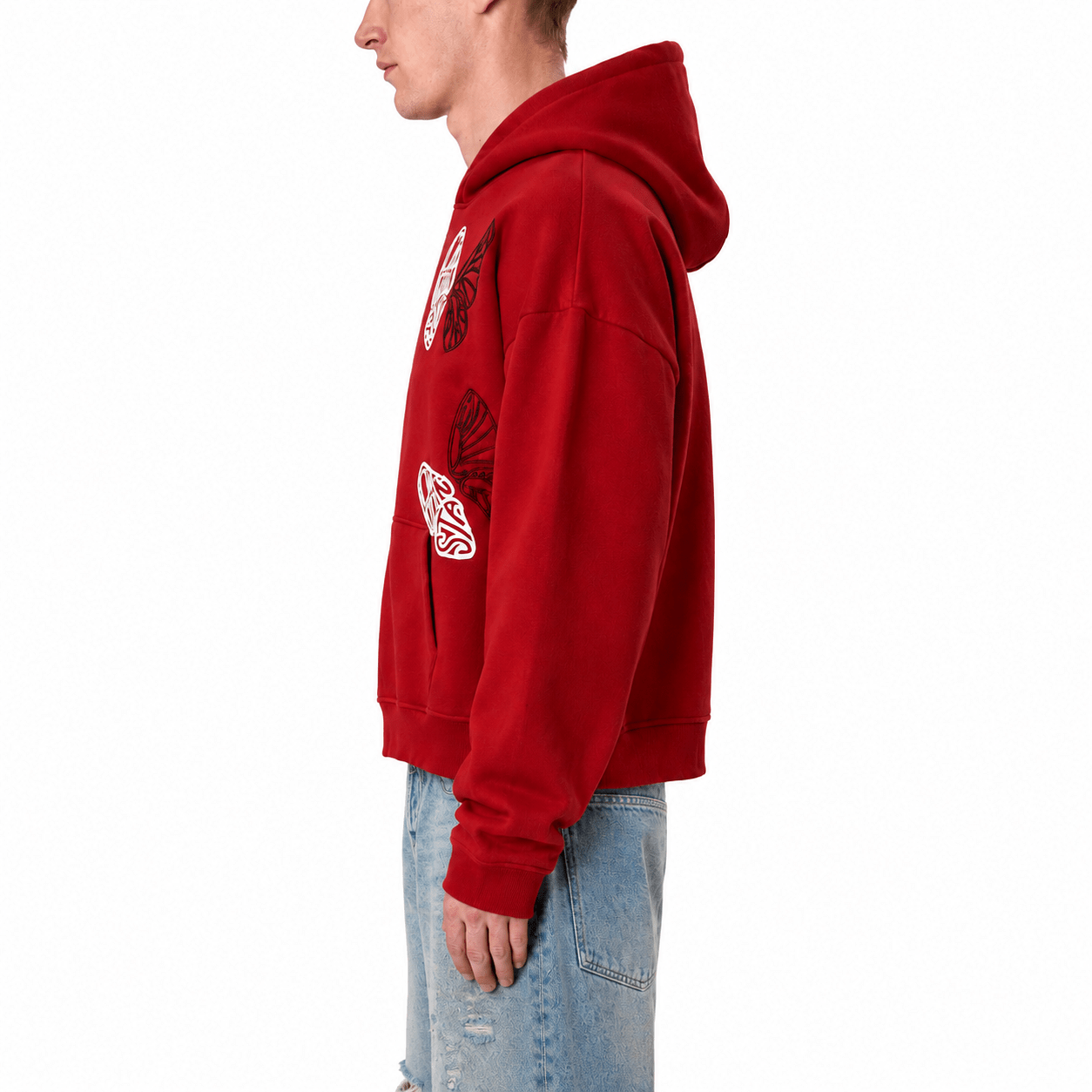 Red Butterfly Hoodie - Fansta