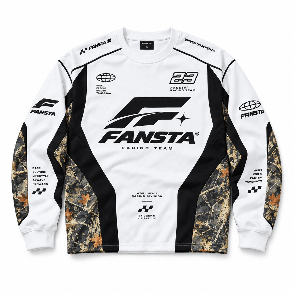 White Racing Team Longsleeve - Fansta