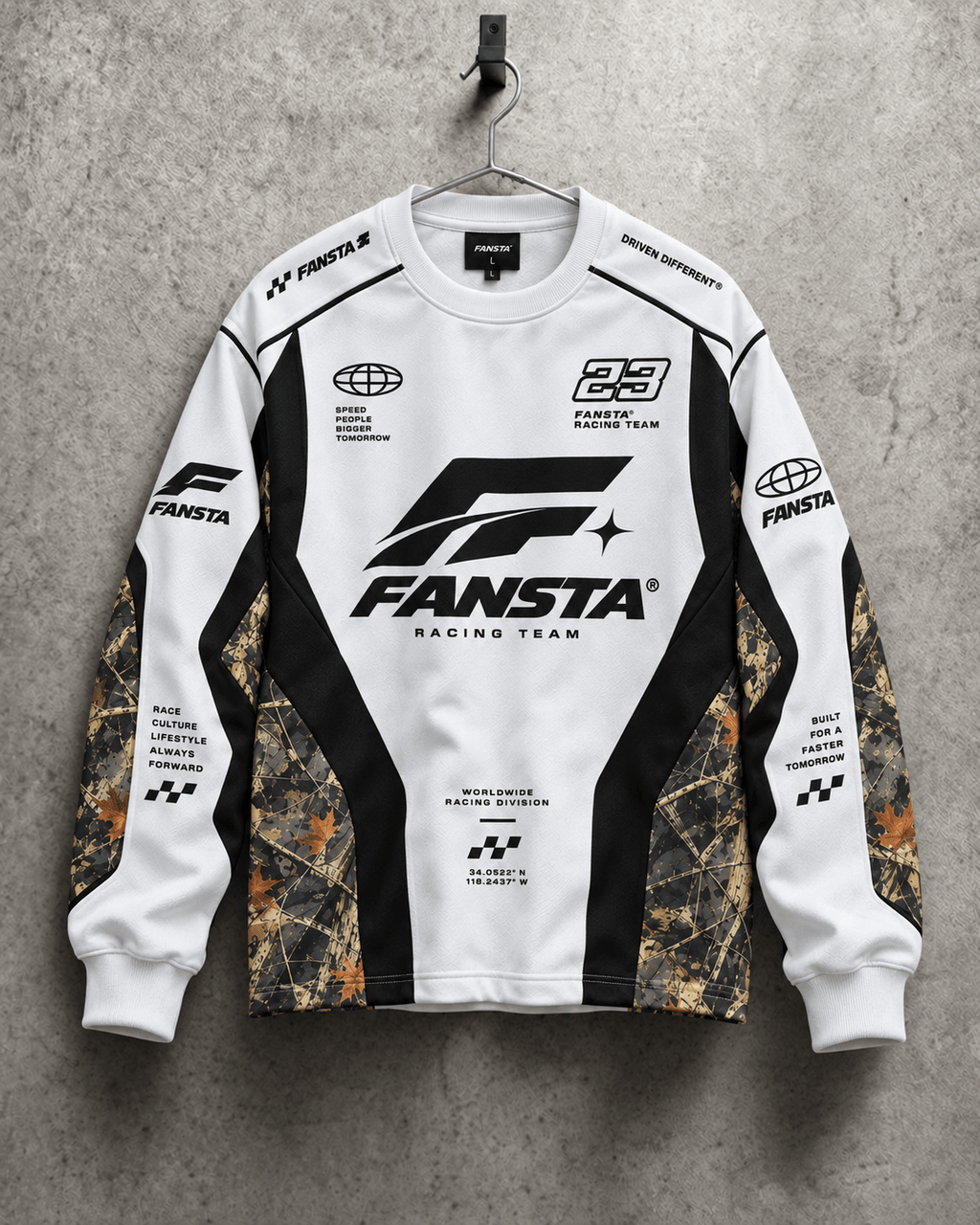 White Racing Team Longsleeve - Fansta