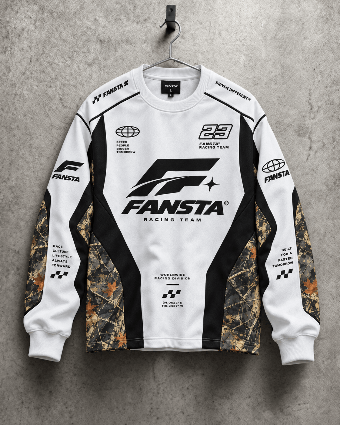 White Racing Team Longsleeve - Fansta