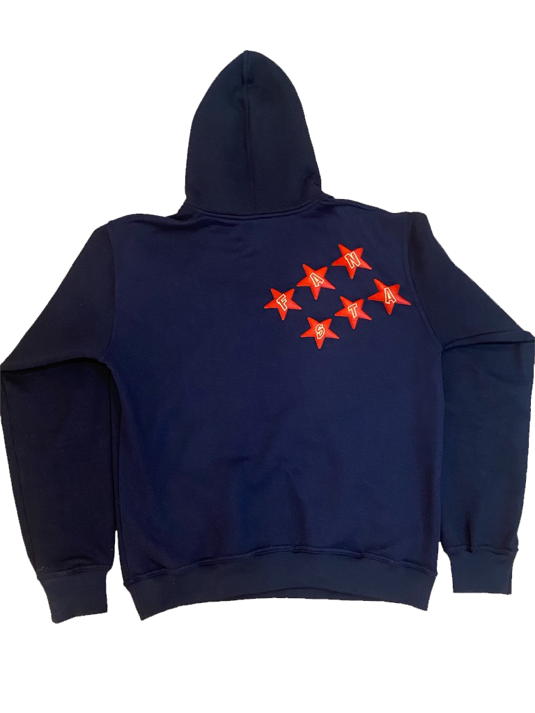 Navy Fansta Star Hoodie