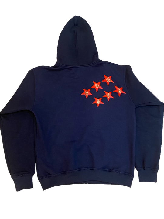 Navy Fansta Star Hoodie